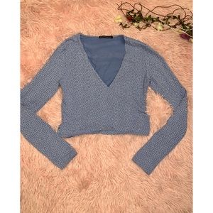 🦋 Brandy Melville wrap around crop top!